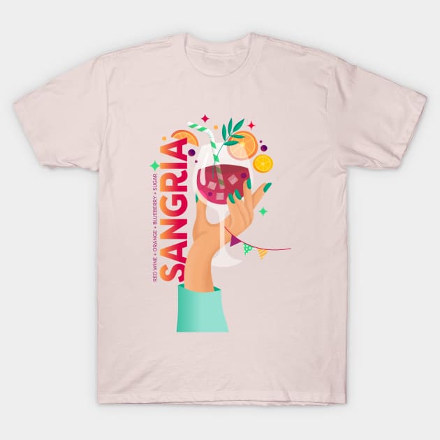 Sangria T-Shirt by mil_papeles